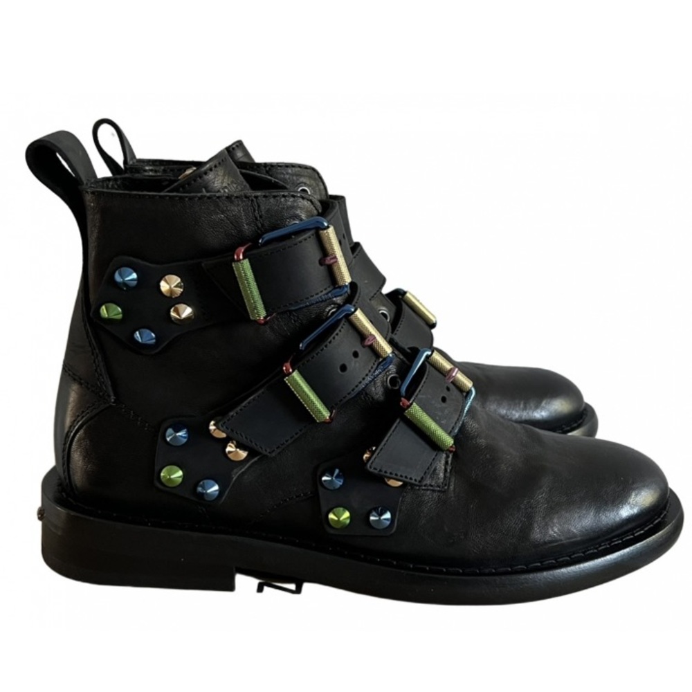 Zadig & Voltaire Laureen buckle ankle boot colour metal detail